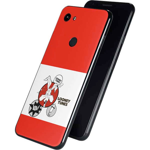 Looney Tunes Wile E Coyote Red Stripes Google Pixel 3a XL Skin